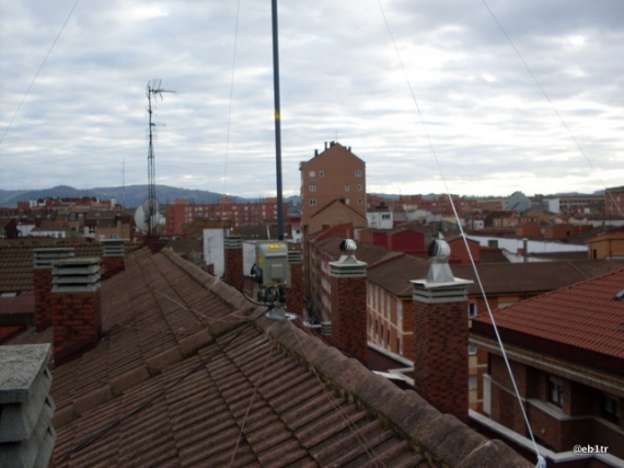 Vista del despeje de la antena