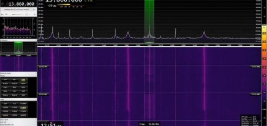 rx spectrum of transmission test on 13860khz